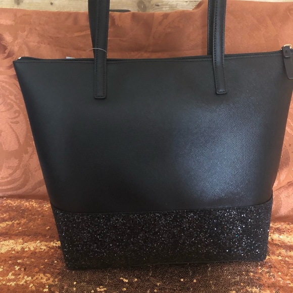 Kate Spade glitter Penny Greta Court LARGE tote - Picture 4 of 5